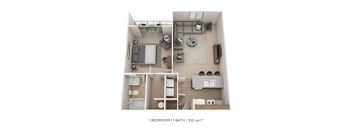 One Bedroom - Trinity - 510 sqft