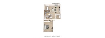 a 1 bedroom floor plan
