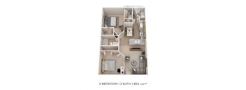 Two Bedroom 2 Bath