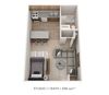 Studio, 1 Bath