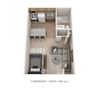 Studio, 1 Bath