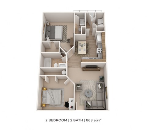 2 Bedroom 2 Bath