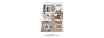 One Bedroom - Chelsea I - 765 sqft