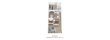 2 Bedroom  1 Bath