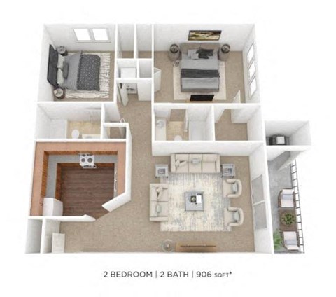a 3 bedroom floor plan with a bathroom and a living room
