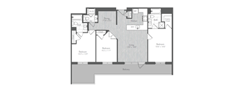 3 Bedroom, 2.5 Bathroom 1,311sq ft