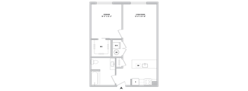 1 Bed-1 Bath-A1