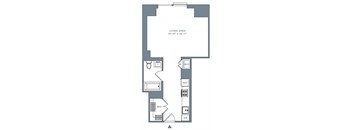 blueprint of a floor plan for an apartment