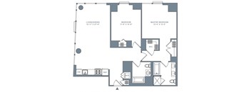 a blueprint of a floor plan of a house