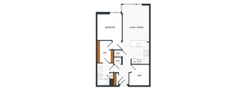 a blueprint of a floor plan of a house