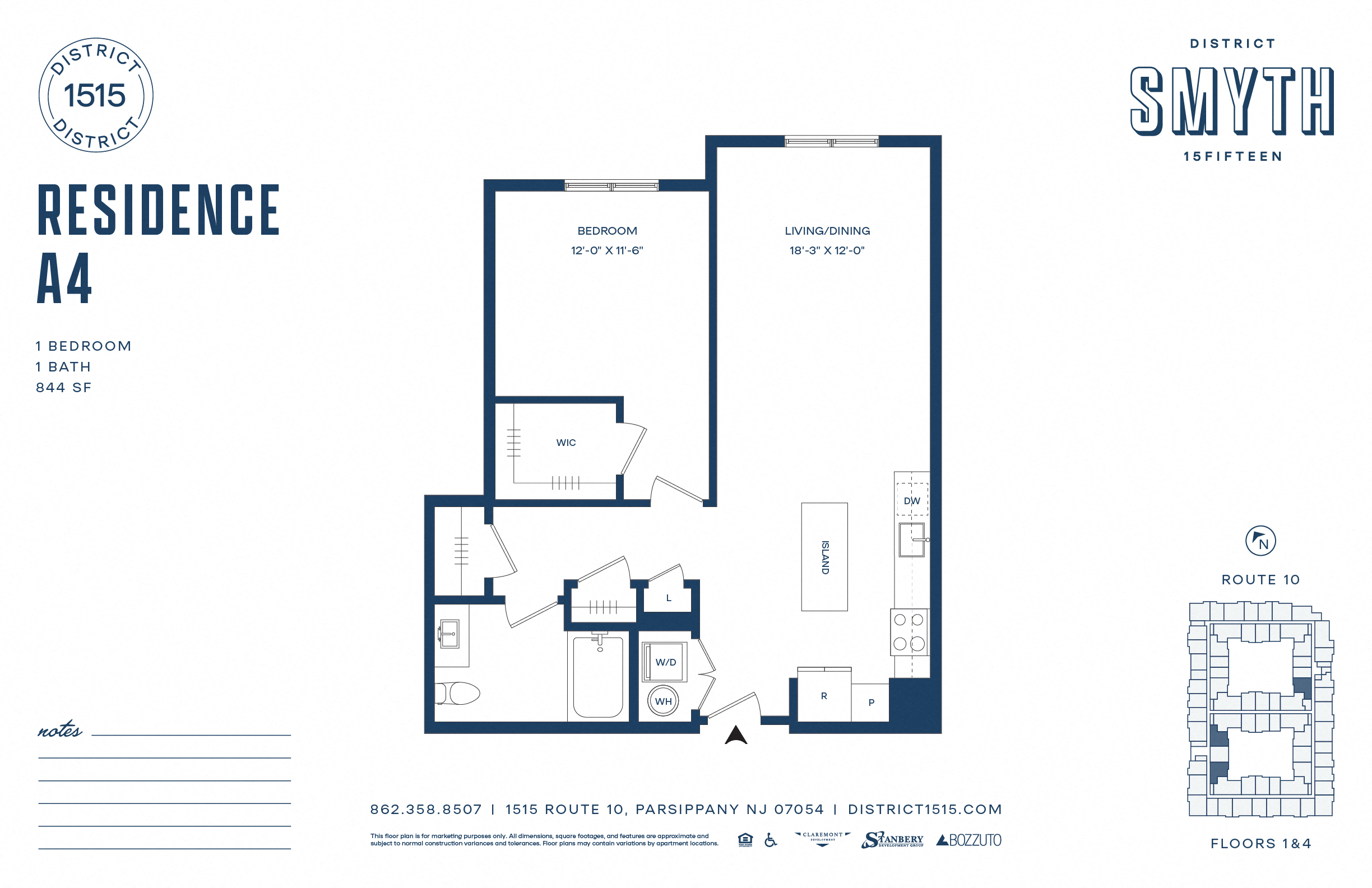 A blueprint of a residence layout with a living room, two bedrooms, a bathroom, and a kitchen.