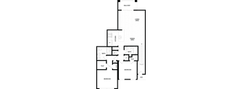 A floor plan of a house with labeled rooms such as "BALCONY", "LIVING AREA", "KITCHEN", "DINING AREA", "BATH", "WALK-IN