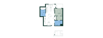 floor plan of the first floor of the house