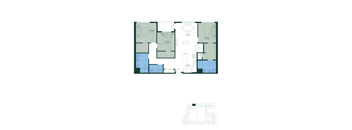 a floor plan of a house with different floors