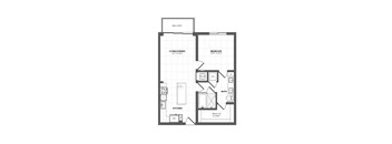 a floor plan of a bedroom apartment