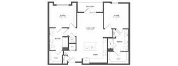 a blueprint of a floor plan of a house