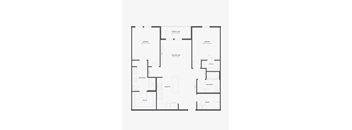 the illustration of the floor plan of the apartment