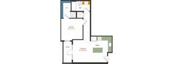 a blueprint of a floor plan of a house