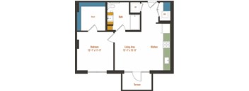a diagram of a floor plan of a house