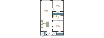 a blueprint of a floor plan of a house