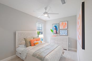 Bright natural light in bedroom at Fiore Townhomes, Florida