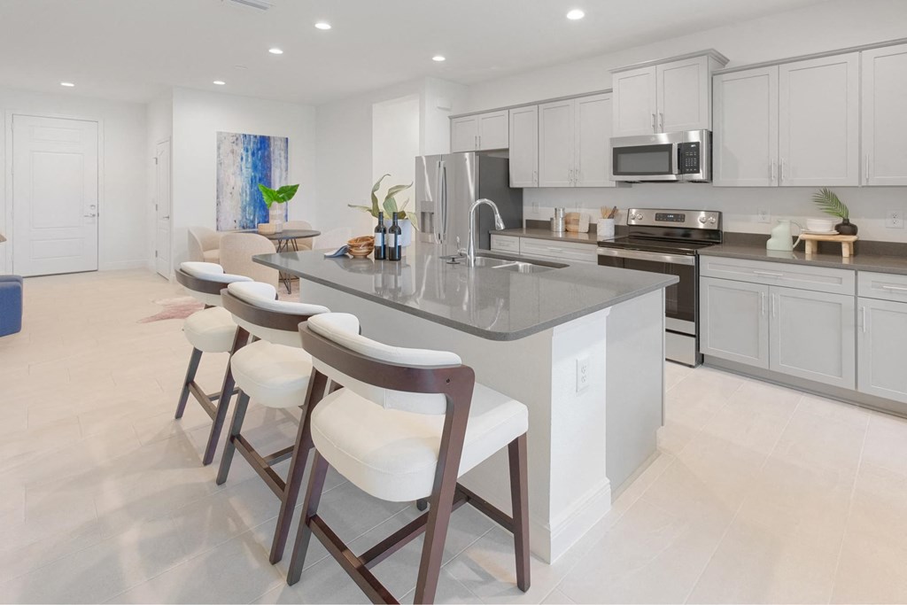 Large Kitchen at Fiore Townhomes, Venice