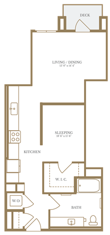 a floor plan of a house with a kitchen and a living room
