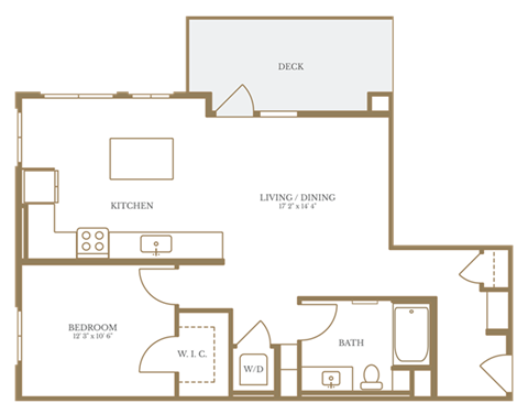 a floor plan of a house with a bedroom and a living room