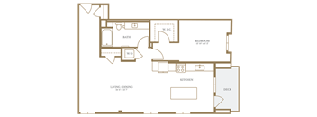1 Bed/1 Bath-14B