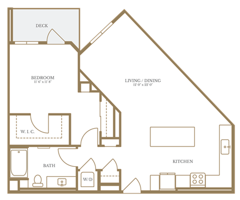 a floor plan of a house with an attic floor and a staircase