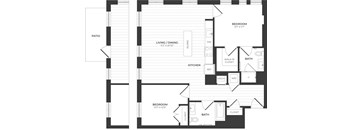 a blueprint of a floor plan of a house