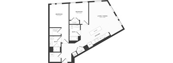 a blueprint of a floor plan of a building