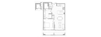 floor plan of the upper floor of a house