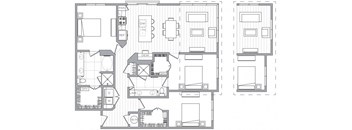 a drawing of a floor plan of a house