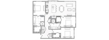 a drawing of a floor plan of a house