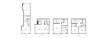 E2 4 Level Townhome Floorplan