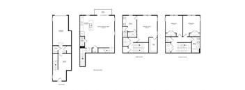 E3 4 Level Townhome Floorplan