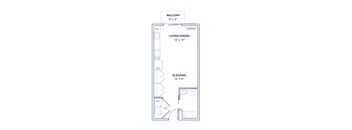 a floor plan of a bedroom apartment