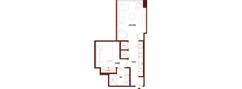 A floor plan of a house with labeled rooms such as "Kitchen", "Bathroom", and "Living Room".