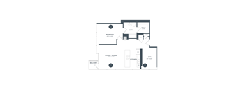 1 Bed/1 Bath Den-A8D