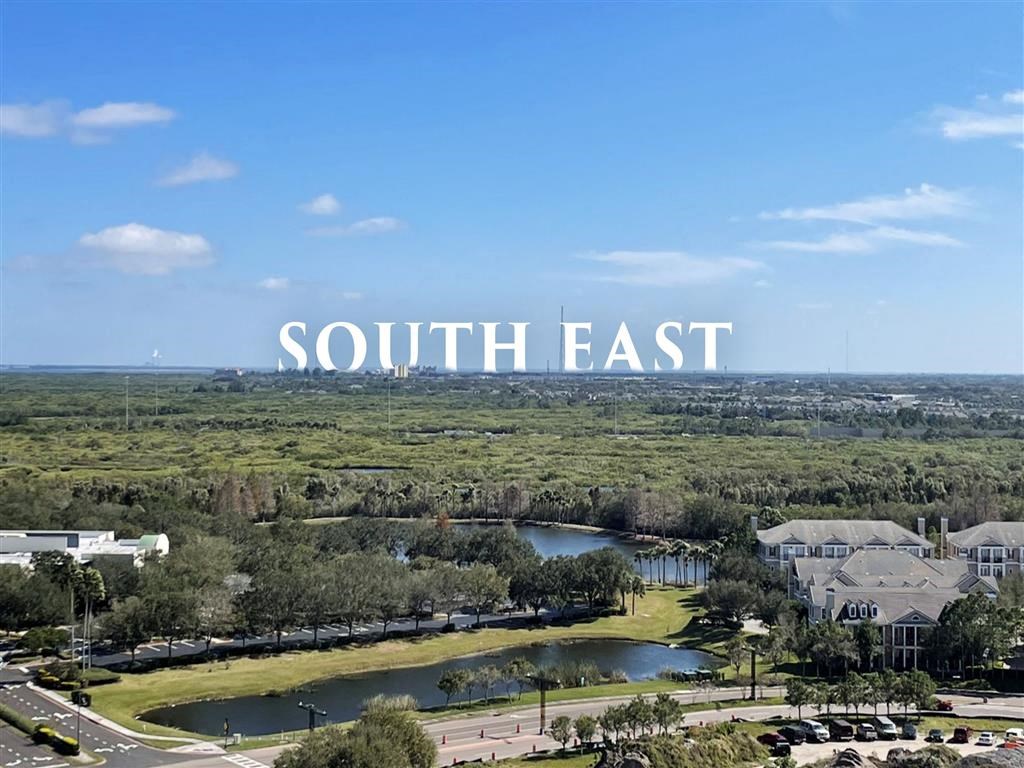 A view of a residential area with the words "SOUTH EAST" overlaid on the image.