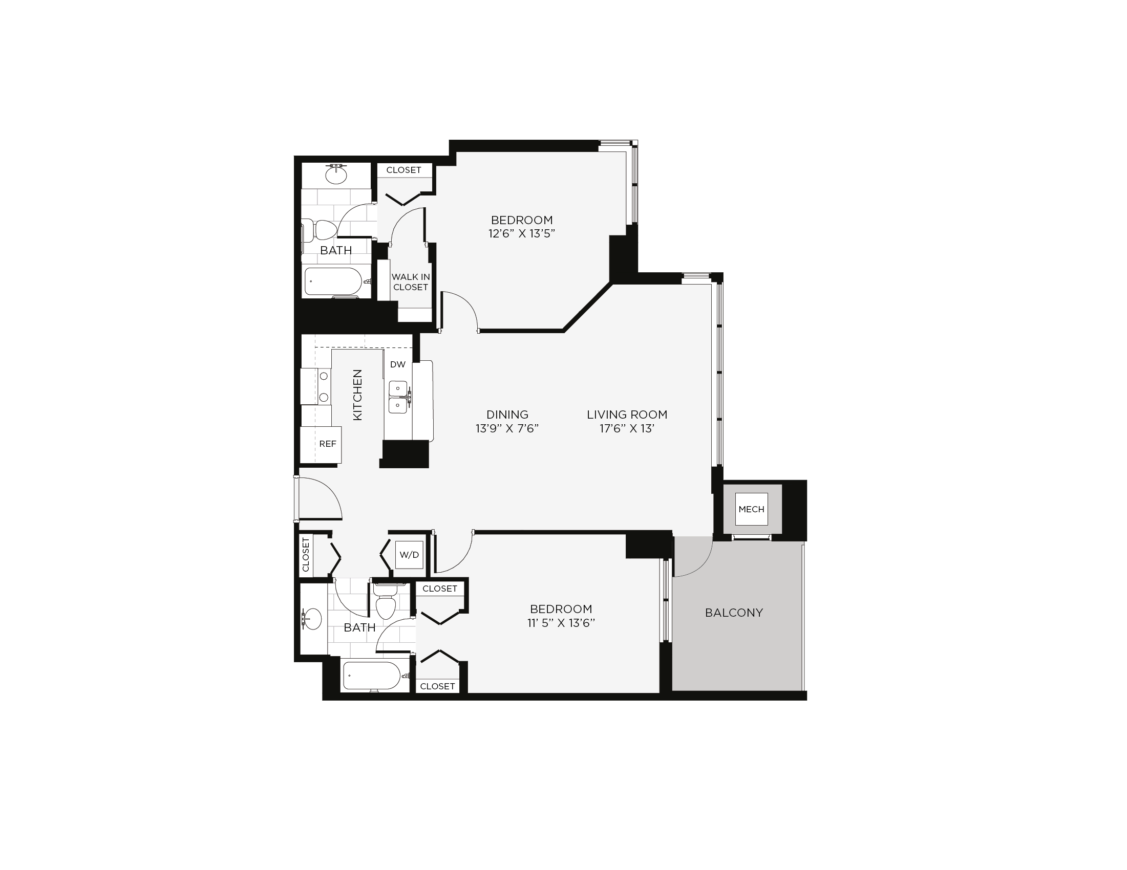 2 Bed/2 Bath-2A Emerald