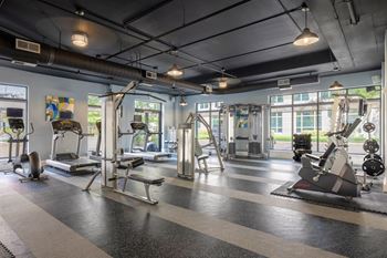 Expansive 24-hour fitness center