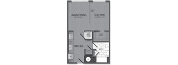 M.1A2A Floor Plan at TENmflats, Columbia