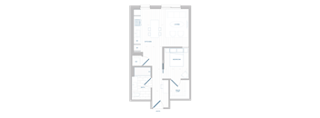a floor plan of a home with a green background