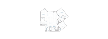 floor plan of the lower level of the home