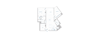 floor plan of the lower level of the home