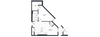 A black and white image of a house floor plan.