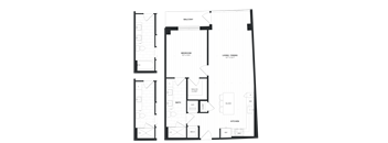 a floor plan of a bedroom apartment