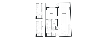 a floor plan of a bedroom apartment